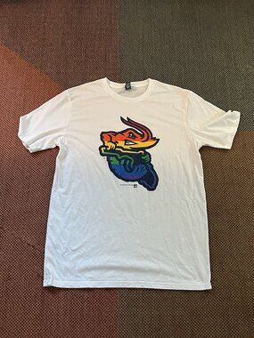 Jacksonville Jumbo Shrimp MILB Pride Night Shirt Large L Large - District Tri